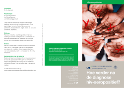 Hoe verder na de diagnose hiv-seropositief?