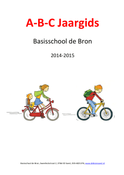 ABC jaargids 2014-2015 - Basisschool De Bron Soest