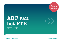 ABC van het FTK - Syntrus Achmea
