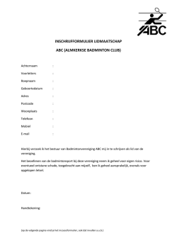 inschrijf formulier