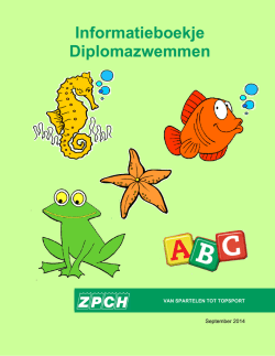 Informatieboekje Diplomazwemmen