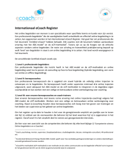Internationaal eCoach Register
