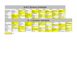 A-B-C Division Schedule B - C Division Schedule