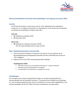 Licentiebeleid Opleider Lesgever Zwem-ABC