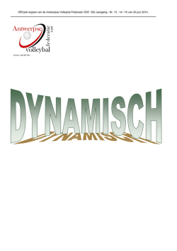 Dynamisch 16 - Antwerpse Volleybal Federatie