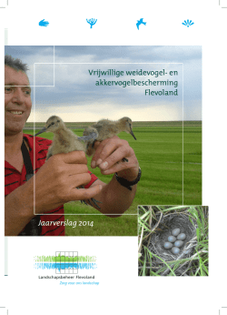 Jaarverslag weide - Landschapsbeheer Flevoland