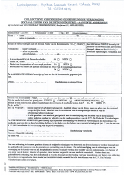 Download het formulier Schadeaangifte