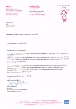 zie de bijlage, PDF-bestand