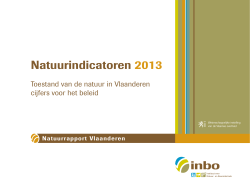 Natuurindicatoren 2013