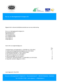 Fijn- Las- en Montagebedrijf H. Ortgiess BV RIDDERKERK