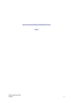 Jaarverslag 2013