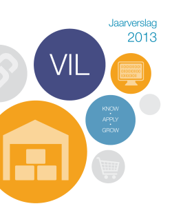 VIL Jaarverslag 2013 - Vlaams Instituut voor de Logistiek