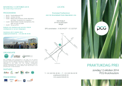 Praktijkdag Prei PCG Kruishoutem 2014: uitnodiging en programma