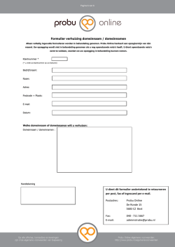 Download hier - Probu Online