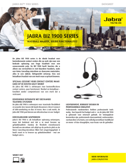 Jabra bIZ 1900 SerIeS