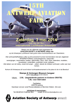 swapmeet affiche 2014 - Aviation Society of Antwerp