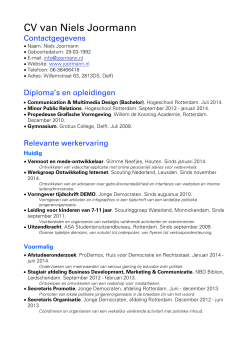 CV van Niels Joormann november 2014.pages