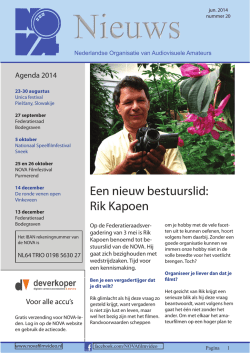 Een nieuw bestuurslid: Rik Kapoen