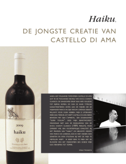 Haiku, - Winewise