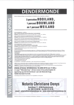 ILLIGE OPENBARE VERKOPING - Notaris Christiane Denys
