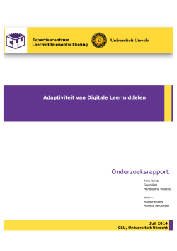 Adaptiviteit van Digitale Leermiddelen