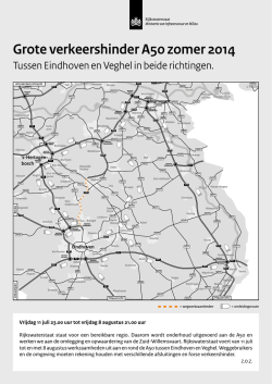 Grote verkeershinder A50 zomer 2014