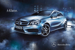 Download brochure A-Klasse (PDF) - Mercedes-Benz