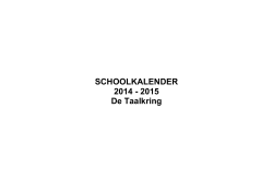 Jaarkalender 2014 - Koninklijke Auris Groep