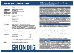 Mediakaart Grondig 2014