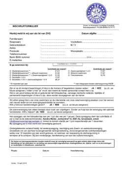 Hierbij meld ik mij aan als lid van ZVG