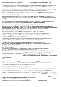 inschrijvingsformulier en reglement 2014