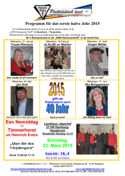 Halvjohrsöversicht 1/2015