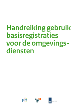 08-05-2014 Handreiking basisregistraties omgevingsdiensten