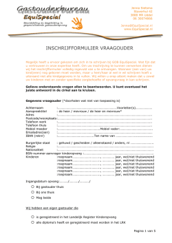 INSCHRIJFFORMULIER VRAAGOUDER