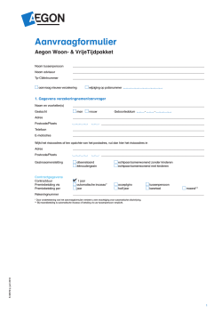 Download PDF - Assurantiekantoor Schrage