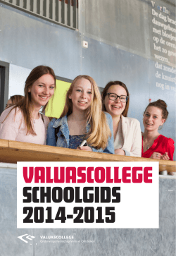 VALUASCOLLEGE SCHOOLGIDS 2014-2015