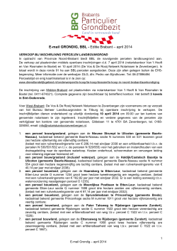 E-mail editie april 2014 - Brabants Particulier Grondbezit