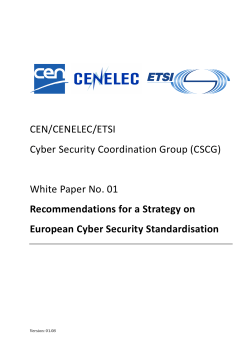 Recommendations for a Strategy on European Cyber