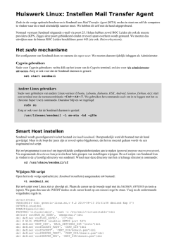 Huiswerk Linux: Instellen Mail Transfer Agent