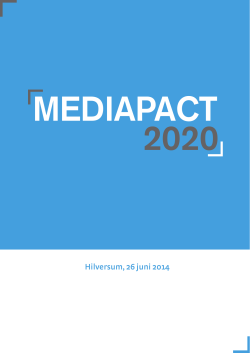 mediapact 2020 - Beeld en Geluid