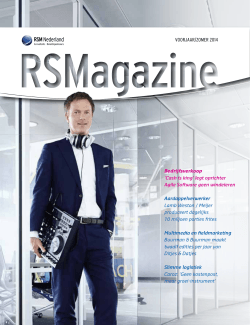 RSMagazine - RSM Wehrens Mennen De Vries