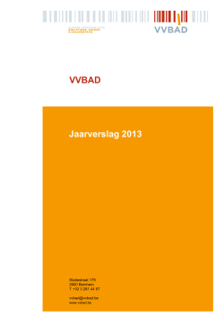 VVBAD Jaarverslag 2013