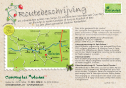 Routebeschrijving - Camping Les Pialades
