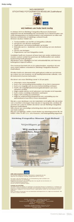 Januari 2014 Maandelijkse nieuwsbrief
