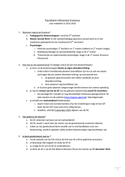 Informatiebundel Infosessie 2015