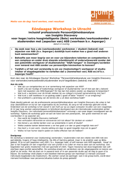 Download de Flyer Eendaagse Workshop Insights Discovery