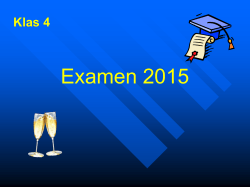 BK4 Uitleg over PTA en Examens 2014 2015