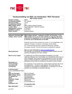 62007, MBO College Lelystad, LIO rekenen, Wtf 1,00