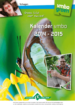 Kalender vmbo 2014 - 2015