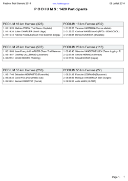 Festival Trail Semois 2014